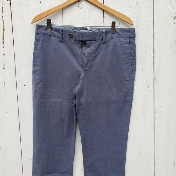 Bonobos Men Faded Blue Soft Tailored Fit Chino Pants Sz 32 / 32 NEW - Picture 2 of 4